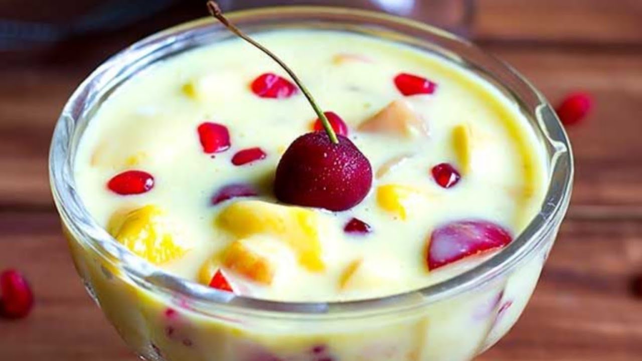  😋എന്റെ പൊന്നോ എന്താ രുചി, ഈ ചൂടിനും നോമ്പിനും ഇതൊരു ഗ്ലാസ് മതി👌😋Fruit Custard Recipe 
