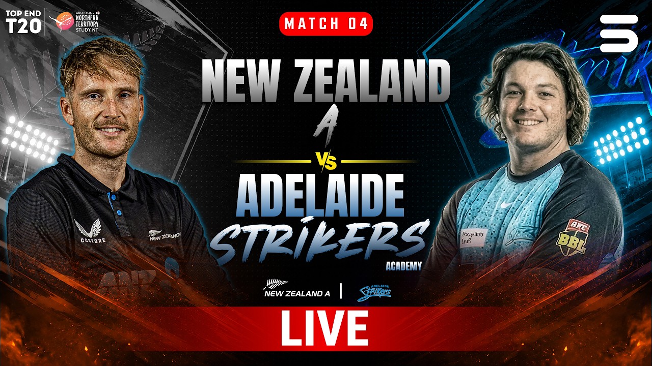 LIVE | New Zealand vs Strikers | TIO Stadium | Top End T20 Series 2026 | ZP1H