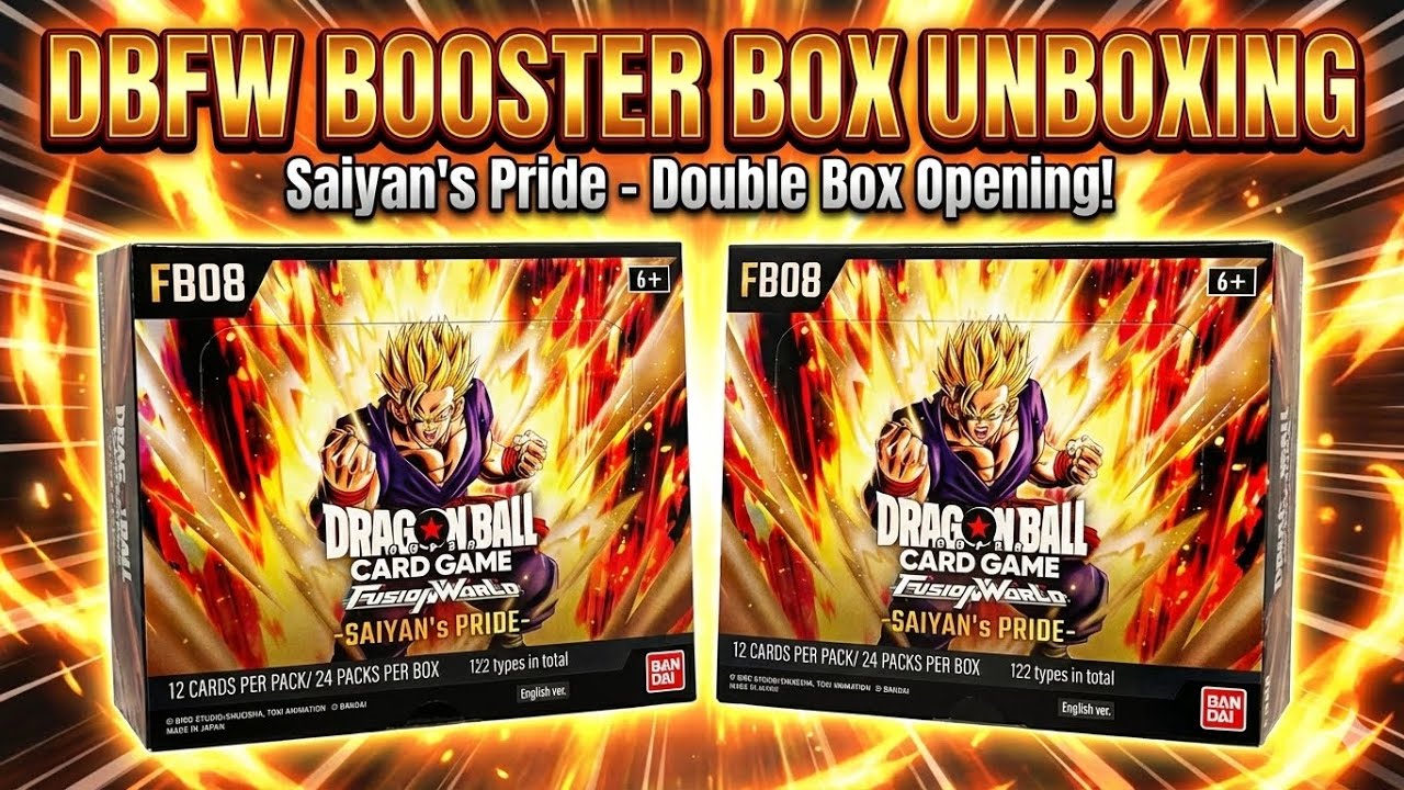 Распаковка бустерного бокса Dragon Ball Super Fusion World FB08 Saiyan’s Pride