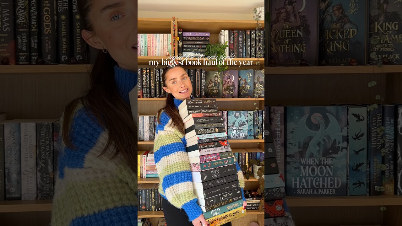 Давайте быстро пробежимся по 20 книгам, книжному запасу (да, мой малыш плачет, но это слезы радос...