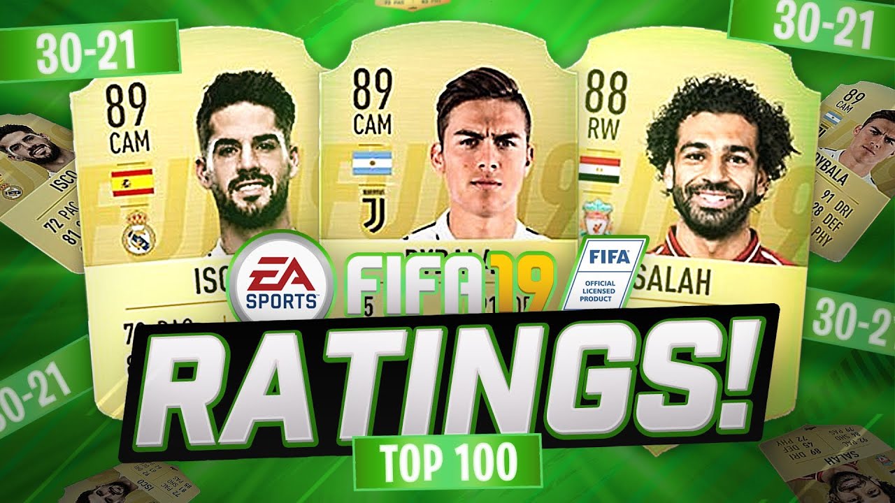 FIFA 19 TOP 100 RATINGS! 30-21