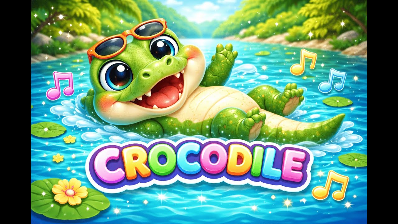 Crocodile 🐊  |⁨@Bubby_tune⁩  | Kids Song