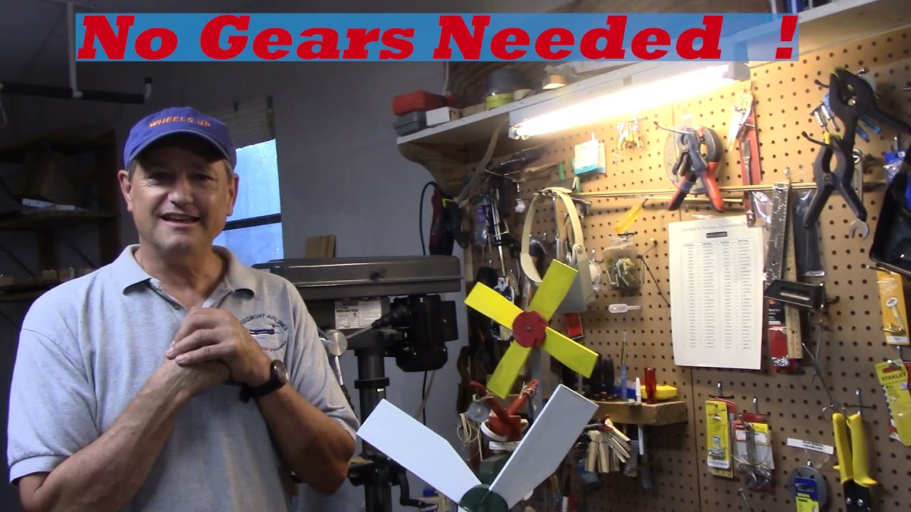 How to make a mechanical turning ballerina, barber pole, or train Whirligig !  No Gears Needed