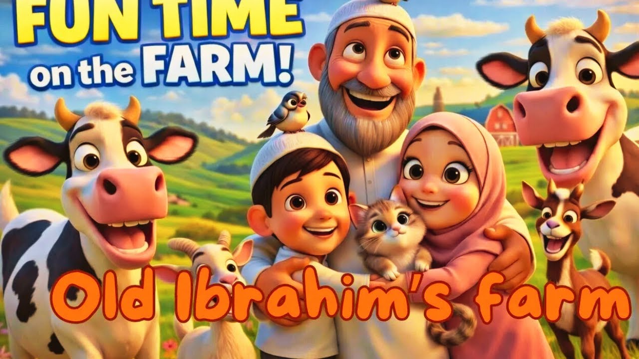 Old Ibrahim had a farm 🐐🐎 | Islamic kids nasheed | Muslim kids Nursery Rhymes | Islamic cartoon song
