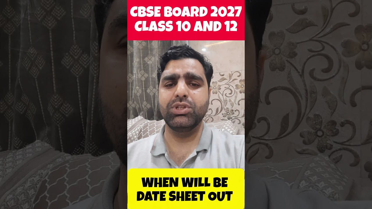 CBSE DATE SHEET 2027#cbseclass10 #cbsedatesheet2026