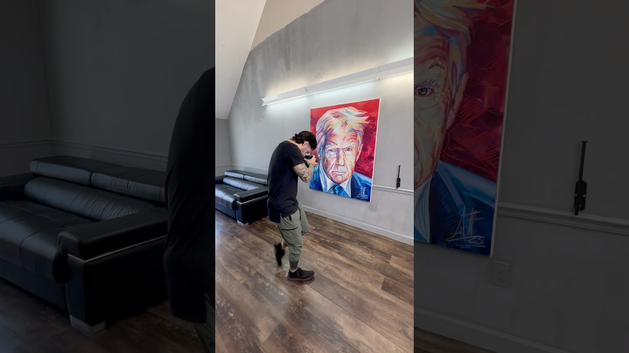 &ldquo;Finished portrait of Donald Trump. #art #trump #painting #portrait