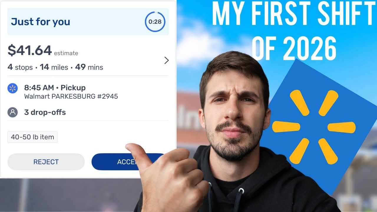 Моя первая смена доставки Walmart Spark в 2026 году, и я заработал ($_____)