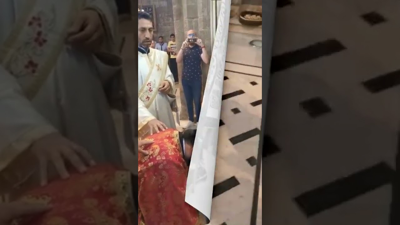 رسامة الشماس لاونديوس (روي أنطون ) بوضع يد صاحب السيادة المتروبوليت افرام كرياكوس ١٨ حزيران ٢٠٢٢