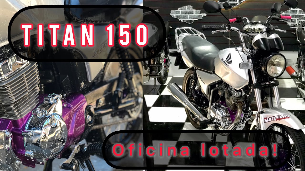 🔥Titan 150 2006 prata, restauração completa+kit cromos!