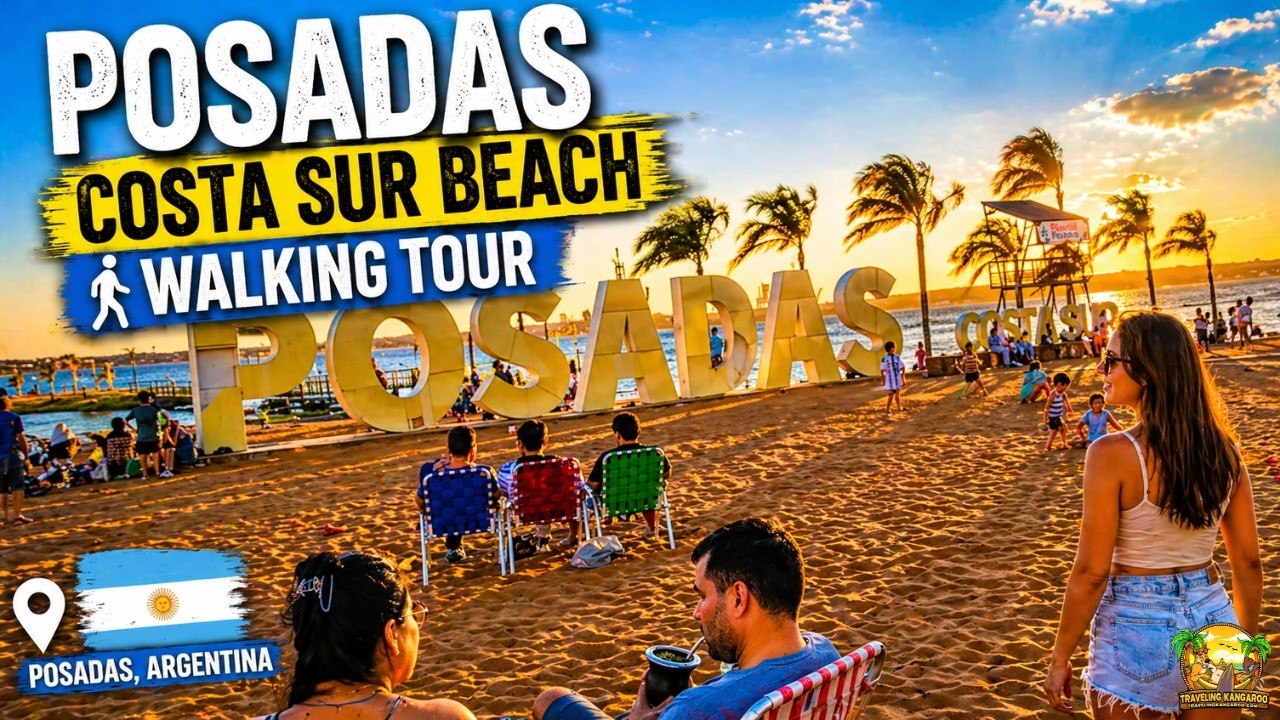 Posadas Costa Sur Beach Walking Tour Argentina