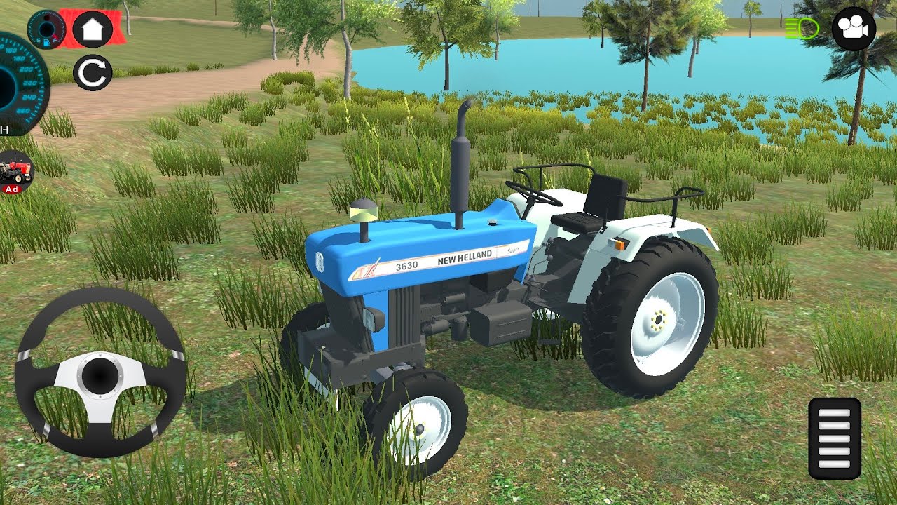 🚜 New Holland tractor 😱 AVN big loaded to trolley games 