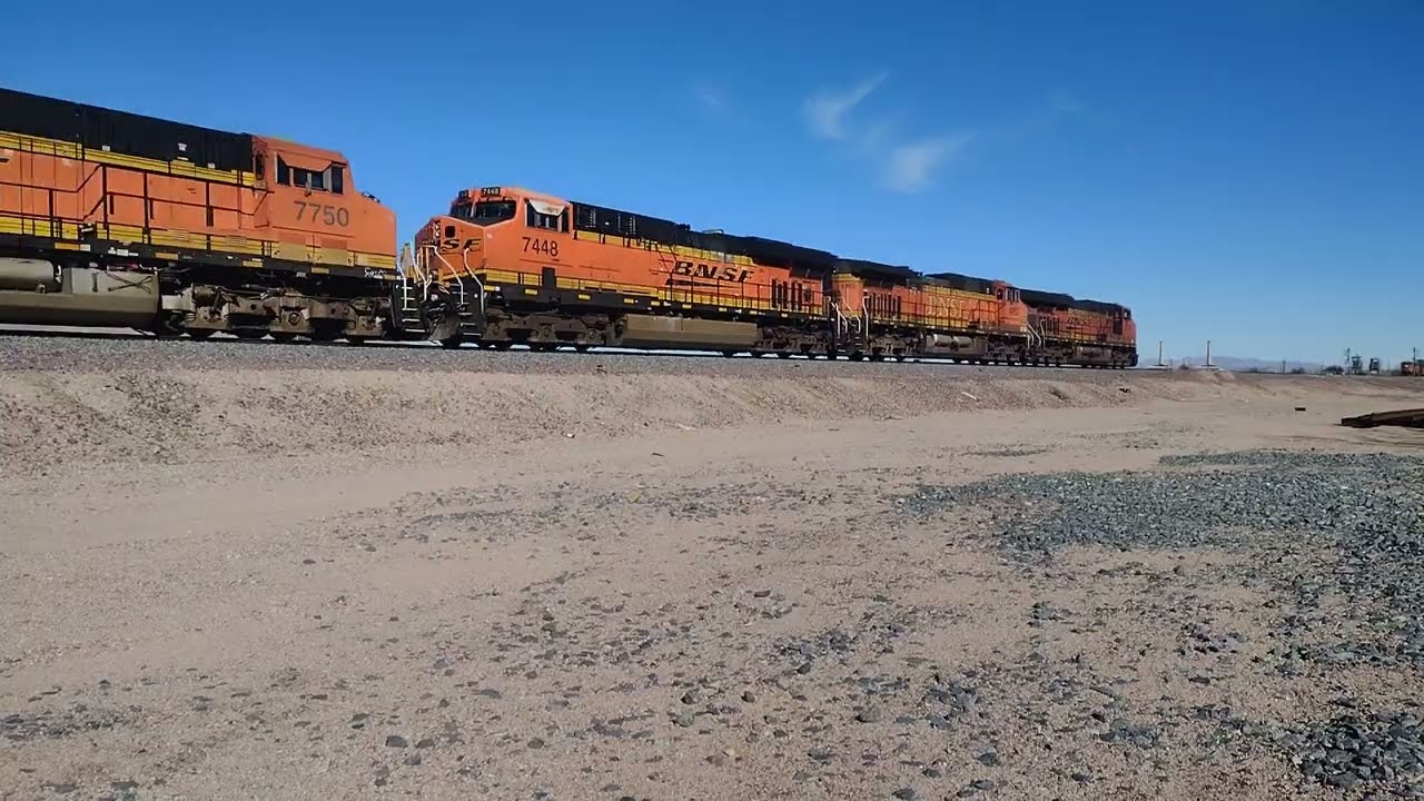 EB BNSF Z Train At Daggett CA! #bigbossrailfanner