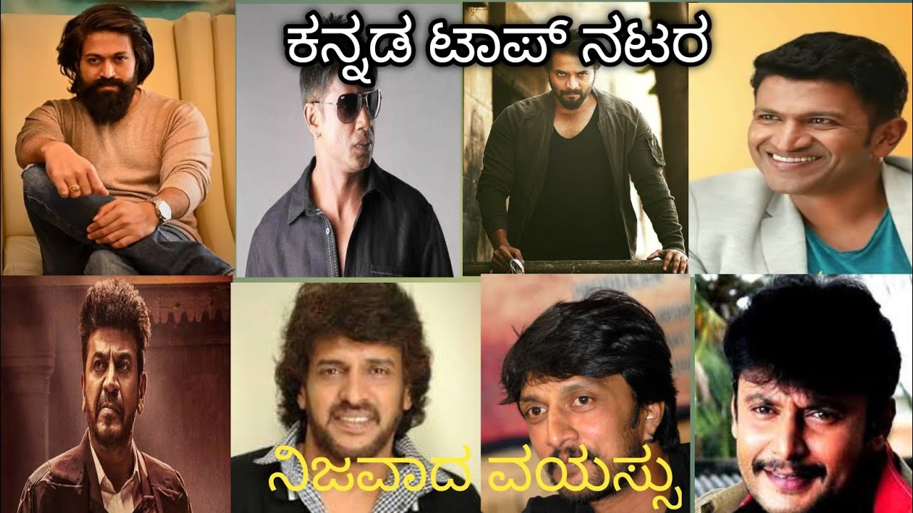 ಕನ್ನಡ ಟಾಪ್ ನಟರ ಪರಿಚಯ ! South heroes biodata ! Sandalwood heroes! #yash #kgf #kichca #south #appu#top
