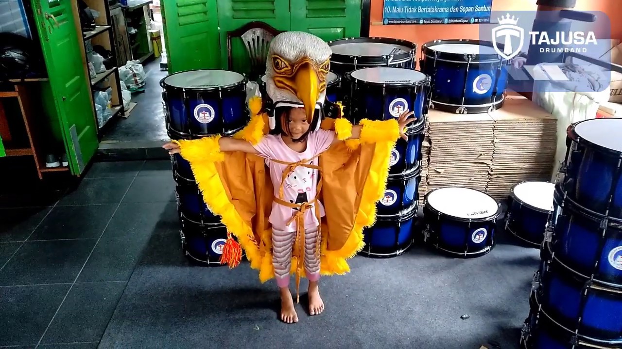 JUAL MASKOT DRUMBAND BURUNG ELANG UKURAN ANAK ANAK PRODUK TAJUSA DRUMBAND