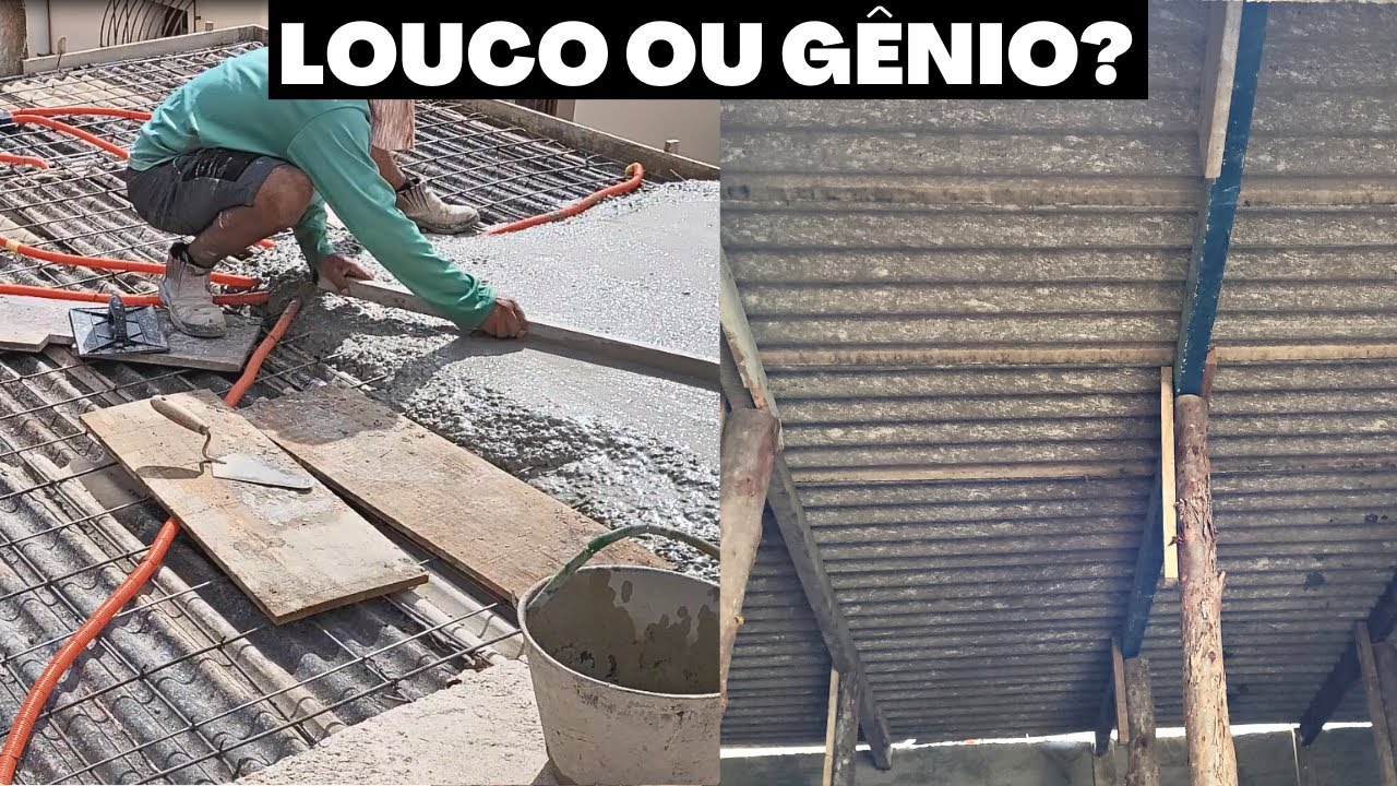 Bati a LAJE por cima da telha! Você nunca viu isso!