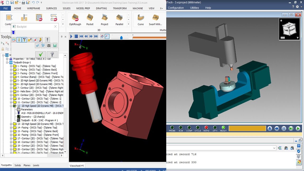 Mastercam 3+2: Center hub Part 1