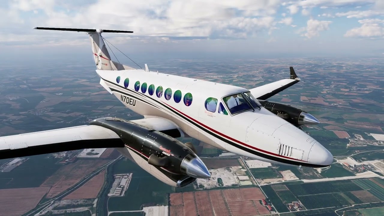 [X-Plane 12] Landing in Verona with the Updated Super King Air | KA350 V2 | RTX 4080S