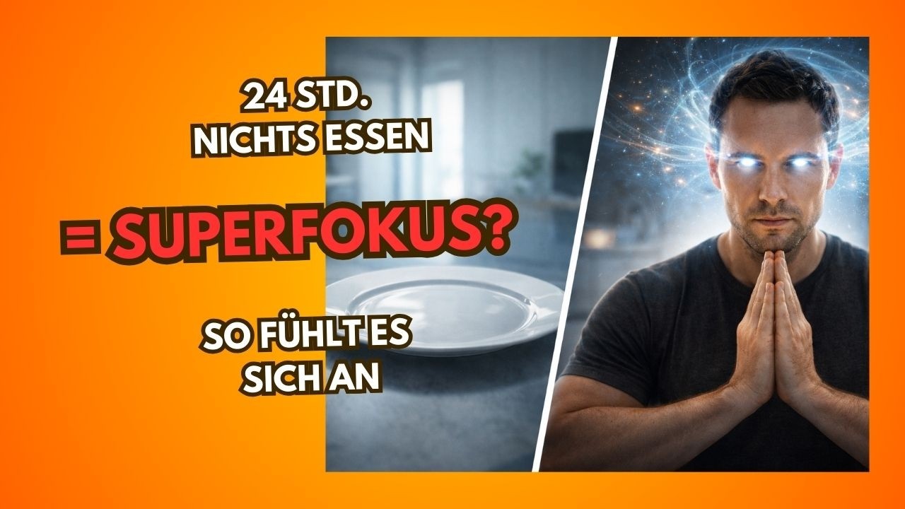 24 Std  nichts essen = Superfokus? So fühlt es sich an