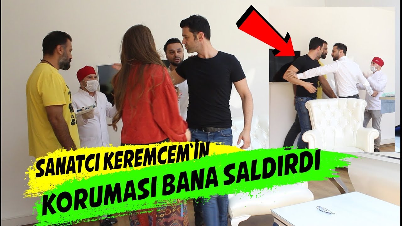 DOKTOR KILIĞINDA KEREMCEM'İ TROLLEDİM ( KORUMASI SALDIRDI )