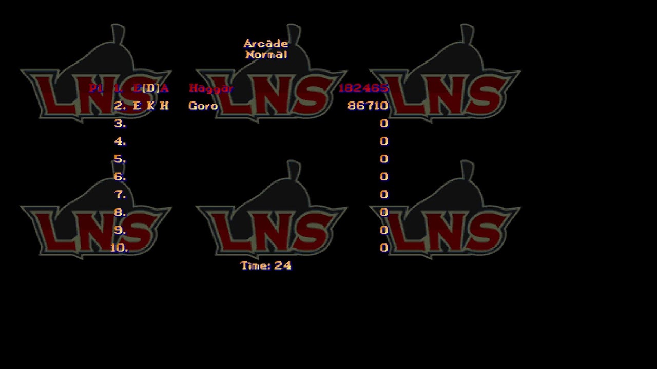 Random gaming.  Final Fight LNS Ultimate 4.2
