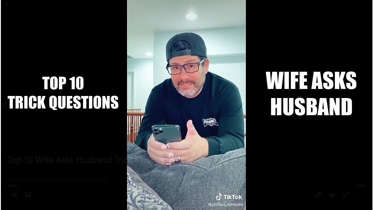 TOP 10 WIFE ASKS HUSBAND TRICK QUESTIONS COMPILATION