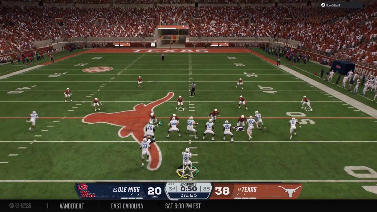 Texas vs ole miss