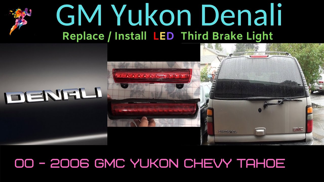Replace Third Brake Light | GMC Yukon | 00-06 CHEVY TAHOE YUKON [ Install 3RD LED Brake Light DIY ]