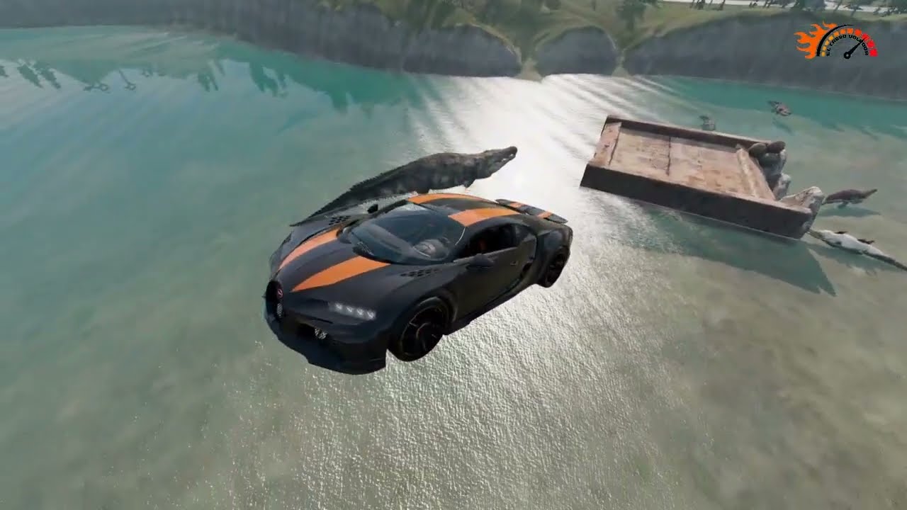 Saltos ACROBATICOS de COCHES 🐊​ BeamNG Drive