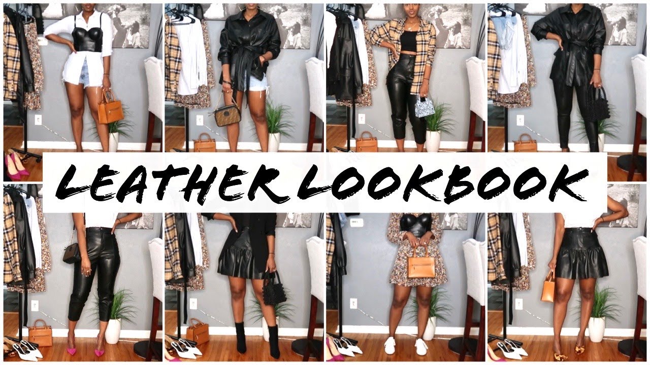 Leather Lookbook - How To Style Faux Leather Pieces || Titha Collins