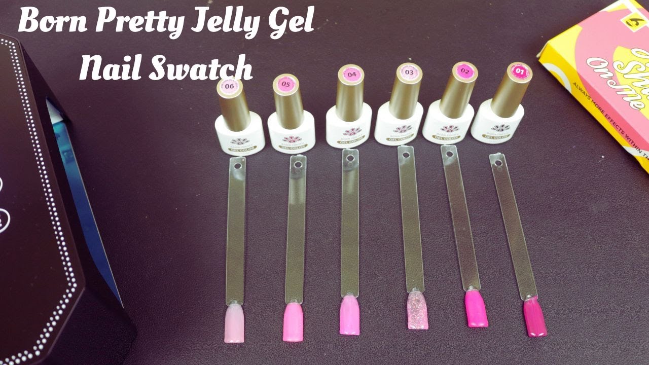 Born Pretty 7ml Jelly Gel Polish Swatches | Pink Muse Milk Jelly Unboxing & Review| Devinne_Beauty77