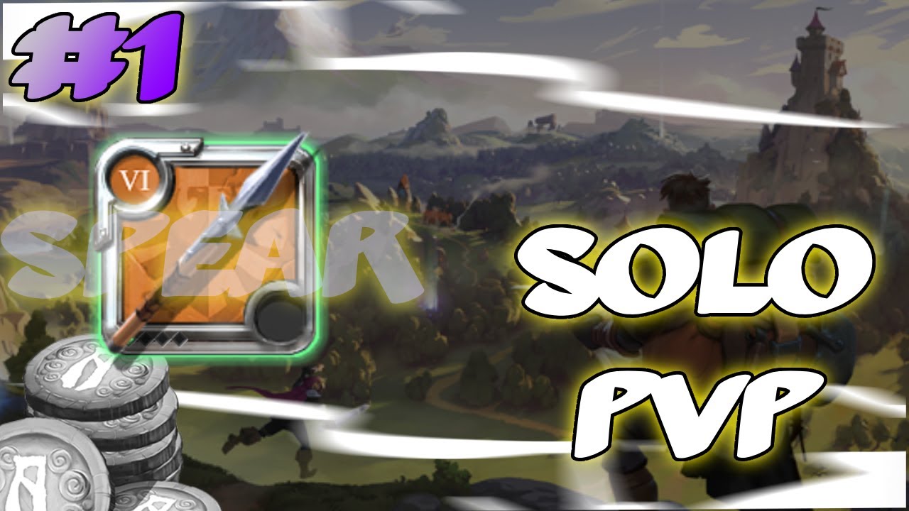 Solo Open World PvP With Spear #1 I ALBION ONLINE