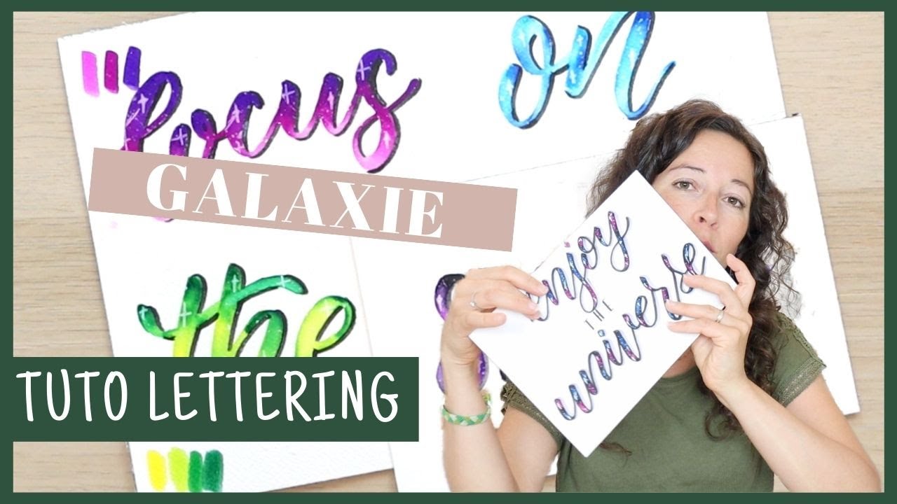 Comment r&eacute;aliser un lettering effet galaxie?