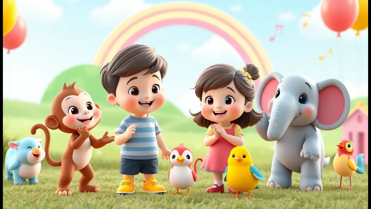 Hello Hello Animal Friends Song | Kids Songs & Nursery Rhymes | Animal Songs for Children