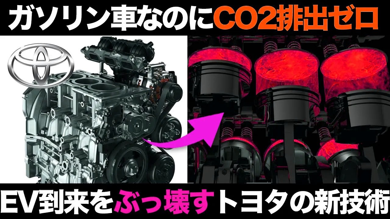世界がビビった！トヨタとENEOSが開発した脱炭素エンジン新技術がヤバすぎる【ゆっくり解説】【クルマの雑学】