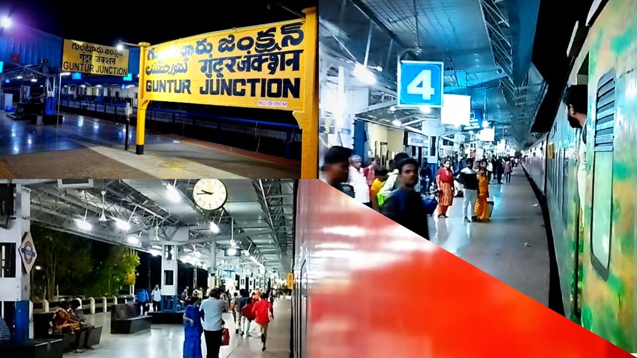 GUNTUR JUNCTION Arrival And Departure Visakha Express. |ITZ VLOGGER PINTU|