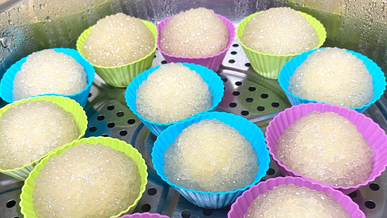 Bánh Bột Báng | Chè Bột Báng |Cách Làm Bánh Bột Báng Đậu Xanh Nước Cốt Dừa | Swans Family Canada