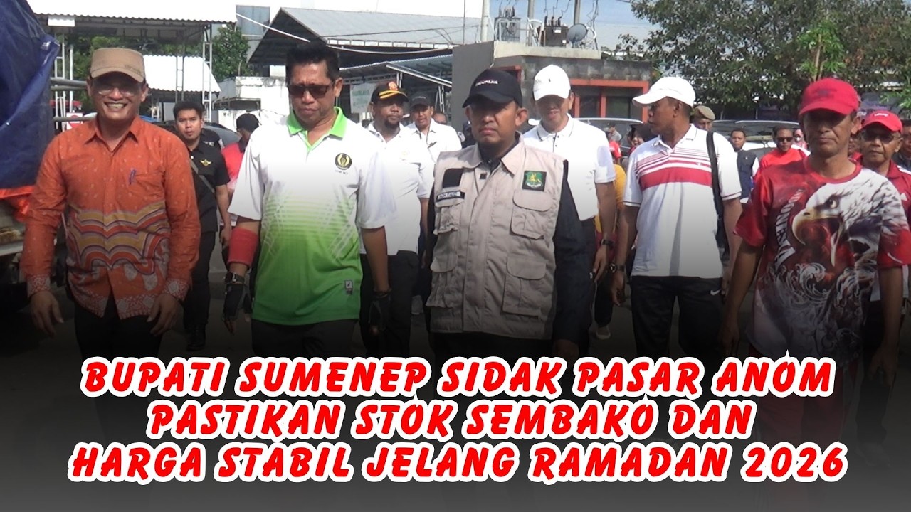 Bupati Sumenep Sidak Pasar Anom Pastikan Stok Sembako dan Harga Stabil Jelang Ramadan 2026