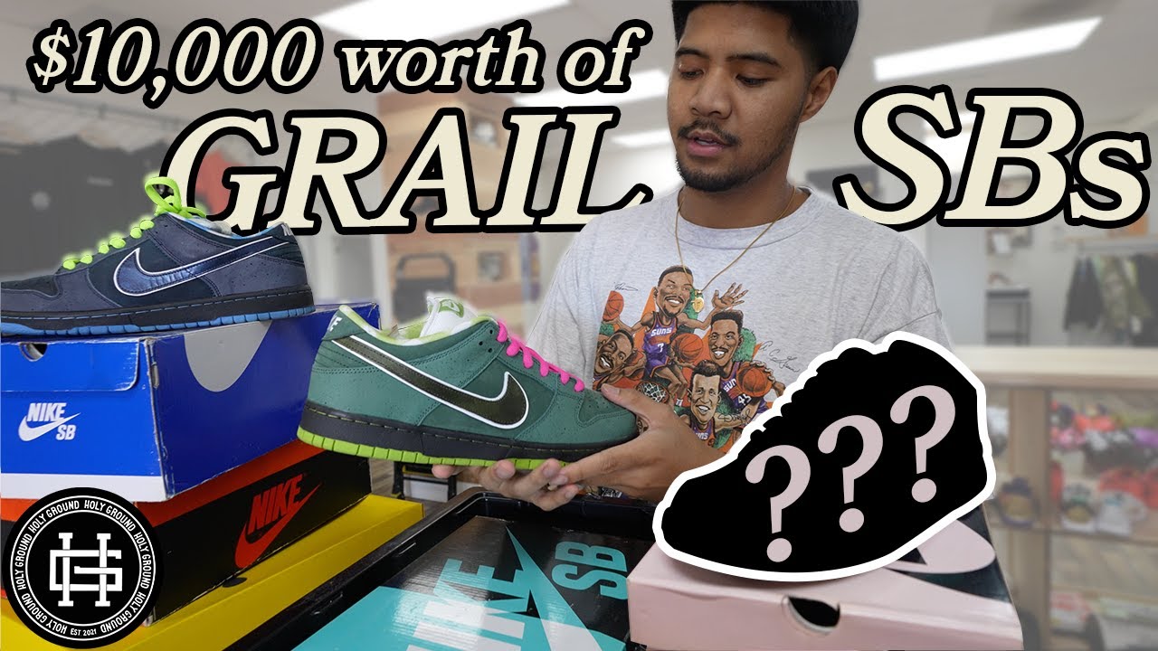 He visited the shop with a stack of LEGENDARY SB Dunks!