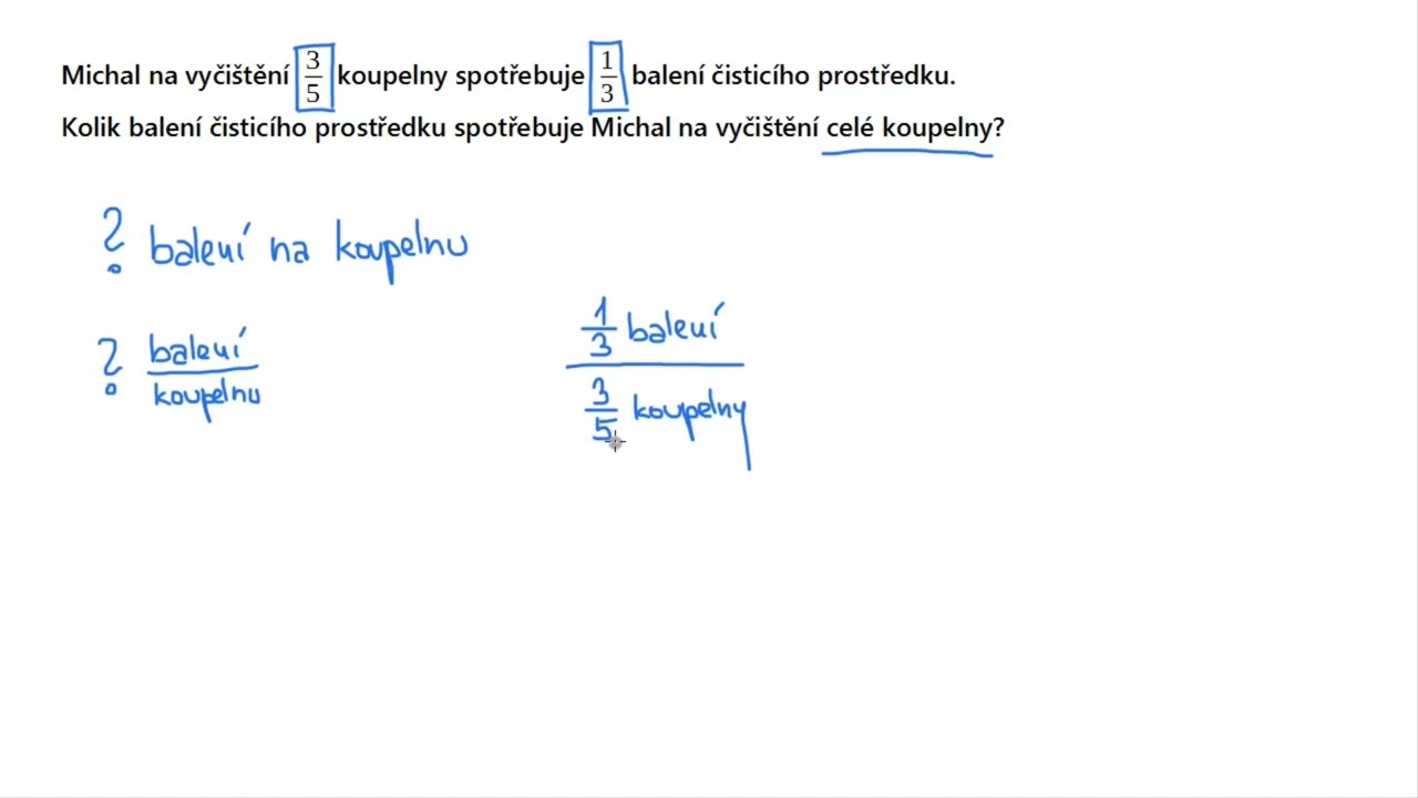 Slovní úlohy na přímou úměru se zlomky | Matematika | Khan Academy
