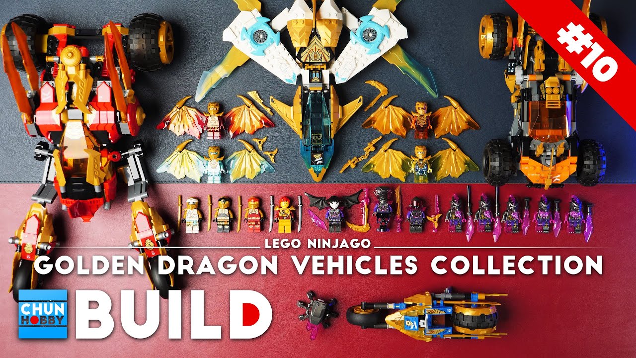 LEGO Speed Build! Ninjago Golden Dragon Vehicles Collection | LEGO Ninjago 2022 | Beat Build