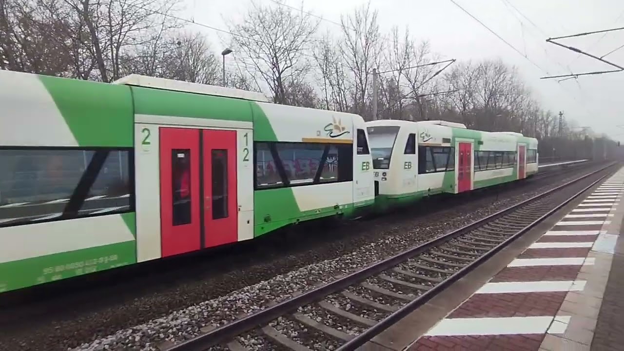 Bahnverkehr am Erfurt-Bischleben (20.12.25).