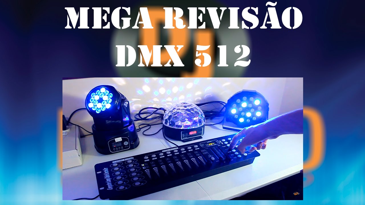 Mega Revisão DMX 512 (Rede) - Ligação, endereçamento, programação, cenas e chases