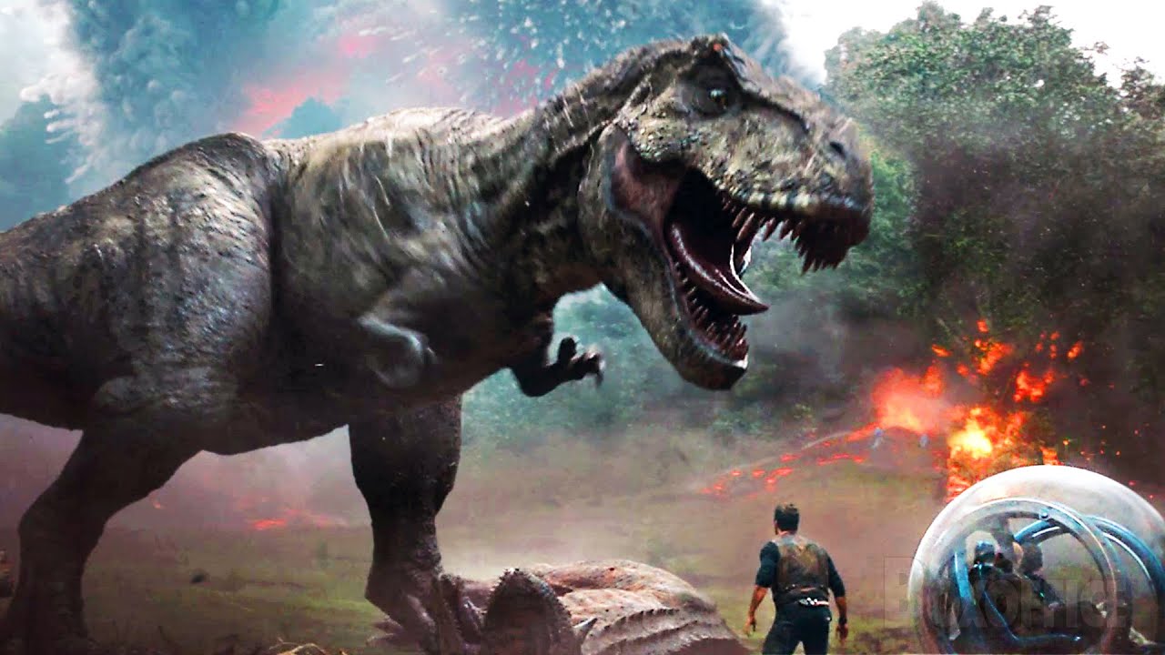 T. Rex vs Carnotauro | Jurassic World: Reino Ameaçado | Clipe