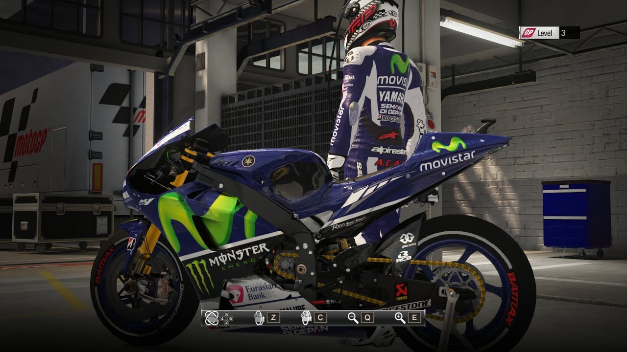 Обзор игры MotoGP 15. Часть 1. В боксах команд: кастомизация гонщика, экипировки и байка