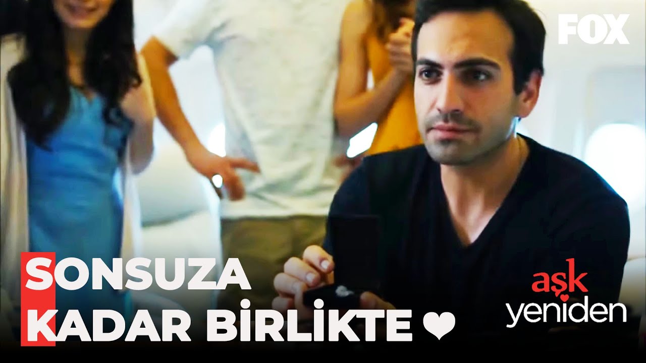 Fatih, Zeynep'e Uçakta Evlenme Teklifi Etti! - Aşk Yeniden 19. Bölüm
