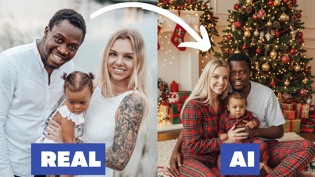How To Create Christmas Card From Photos with Nano Banana