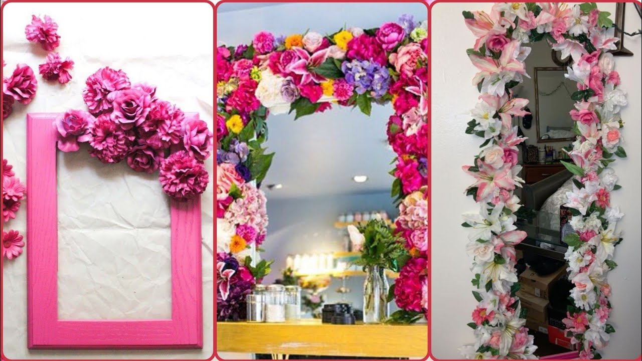Mirror Flower Decorations: Very Beautiful Mirror Arrangements