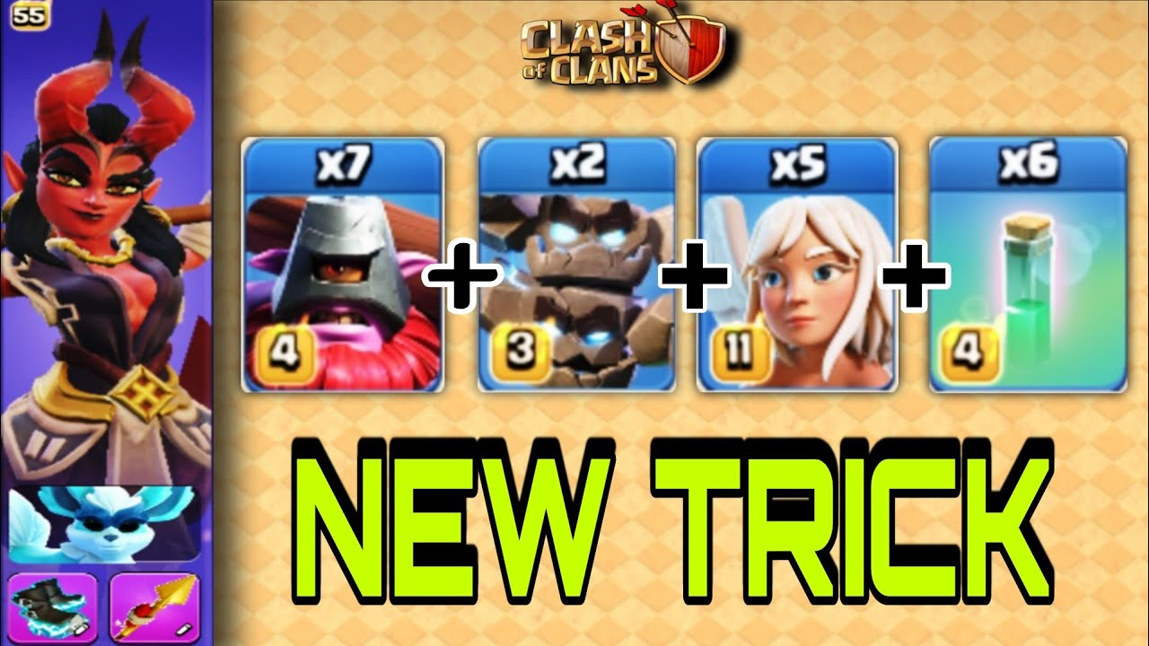 TH18 RC Charge + Throwers + Meteor Golems Attack Strategy in Legend League (Clash Of Clans) Army 👇