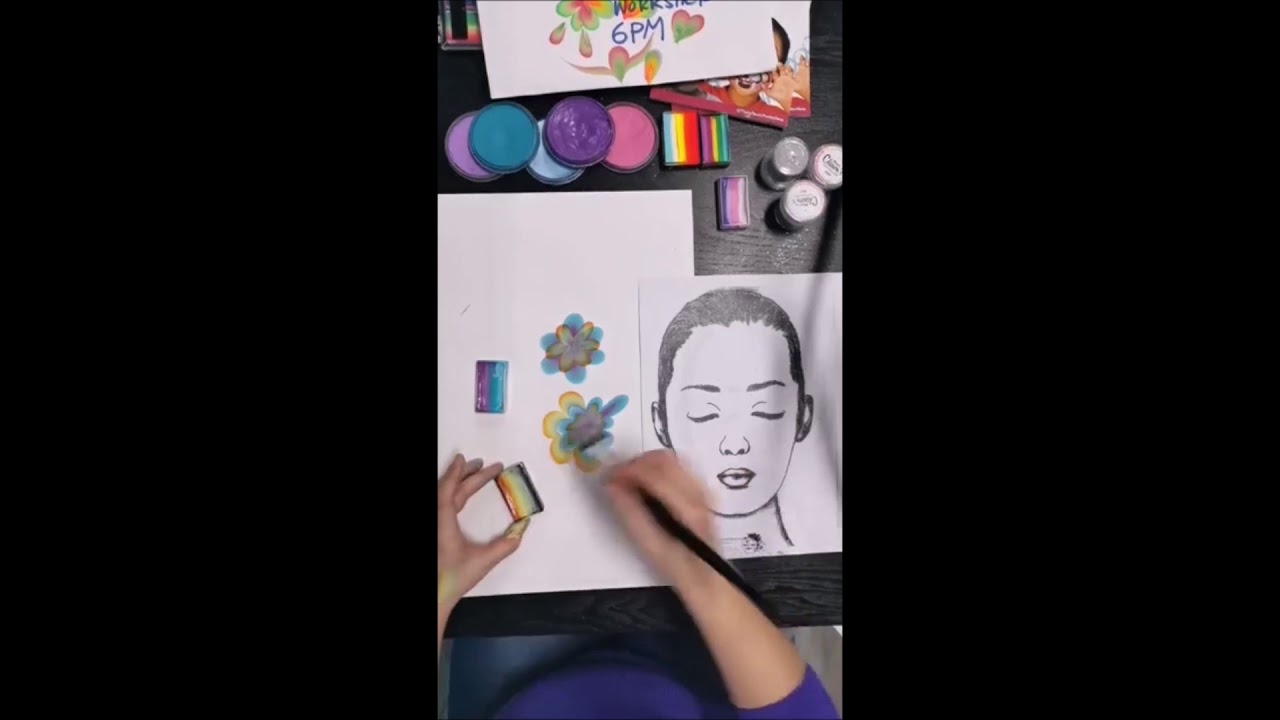 The Face Paint Shop's Free Face Paint Tutorial April 10th 2020