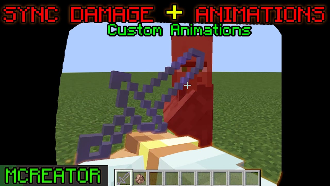 How to Sync ATTACK Damage with CUSTOM NERDY'S PLAYER ANIMATOR MCreator